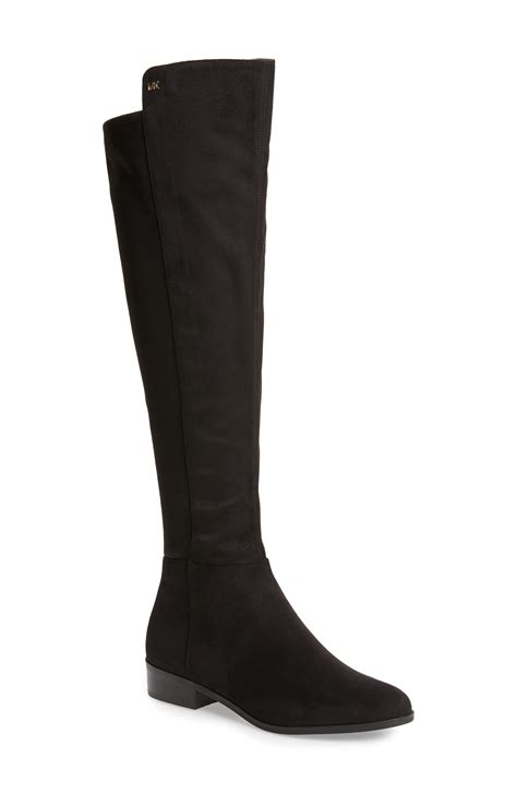 michael kors bromley stretch back riding boot|Michael Kors bromley leather boots.